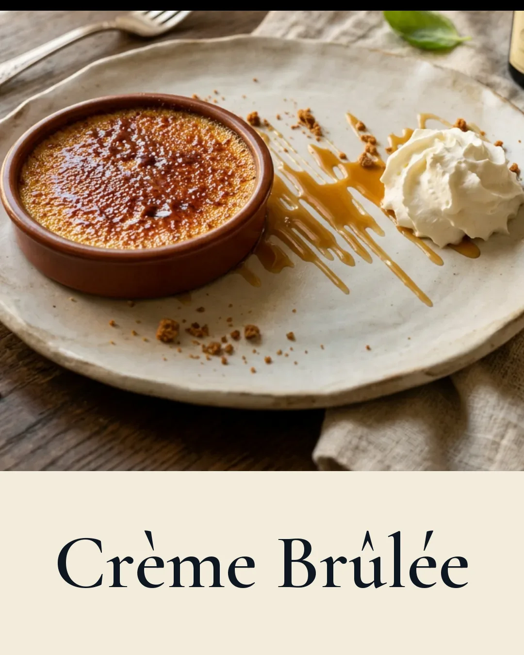 Crème brûlée maison